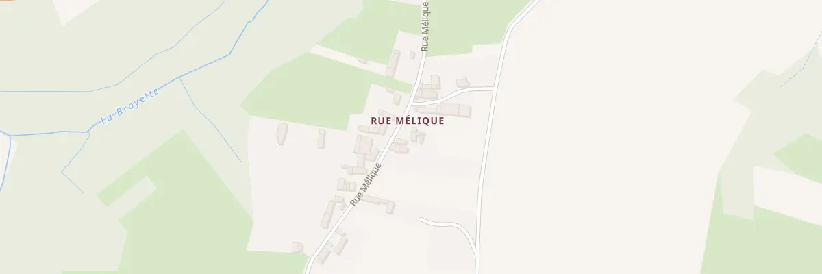 Plan du 47 Rue Mélique à Thiescourt