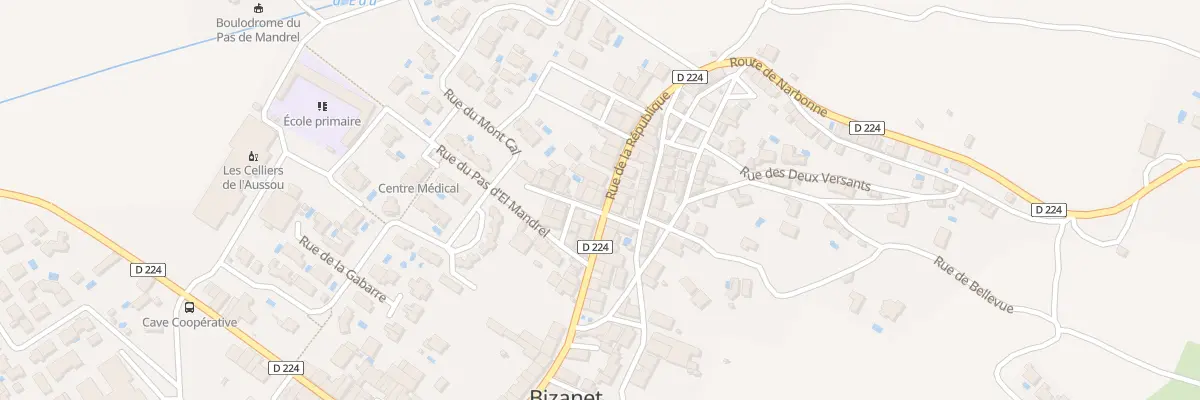 Plan du 37 Rue de la République à Bizanet