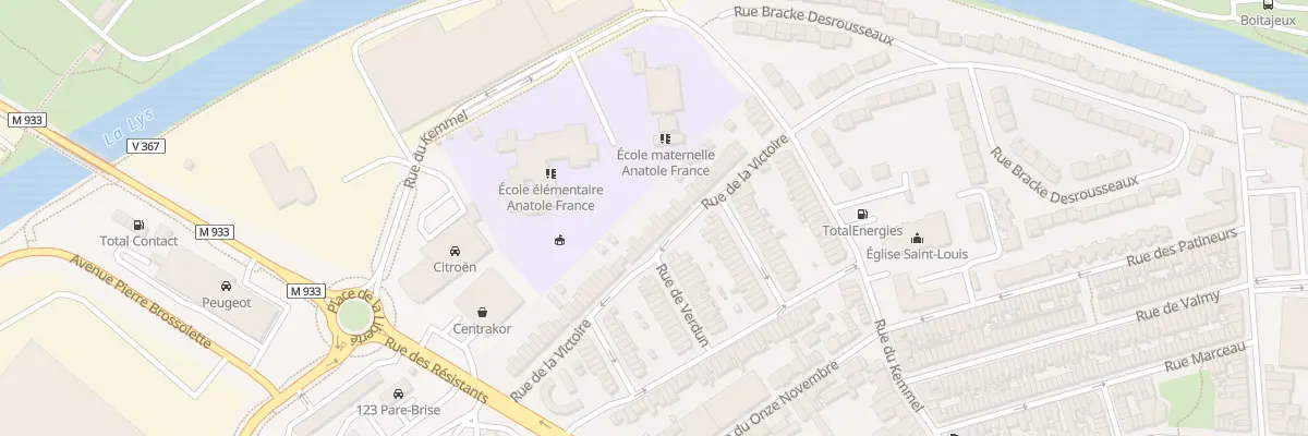 Plan du 32 Rue de la Victoire à Armentières