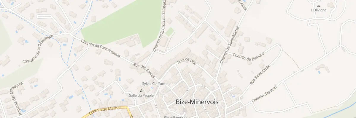 Plan du 23 Tour de Ville à Bize-Minervois