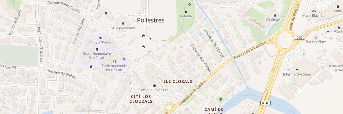 Plan du 13B Av du Roussillon à Pollestres