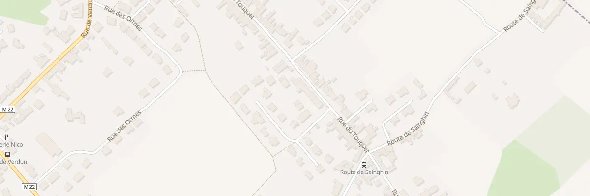 Plan du 400 Rue du Touquet à Marquillies