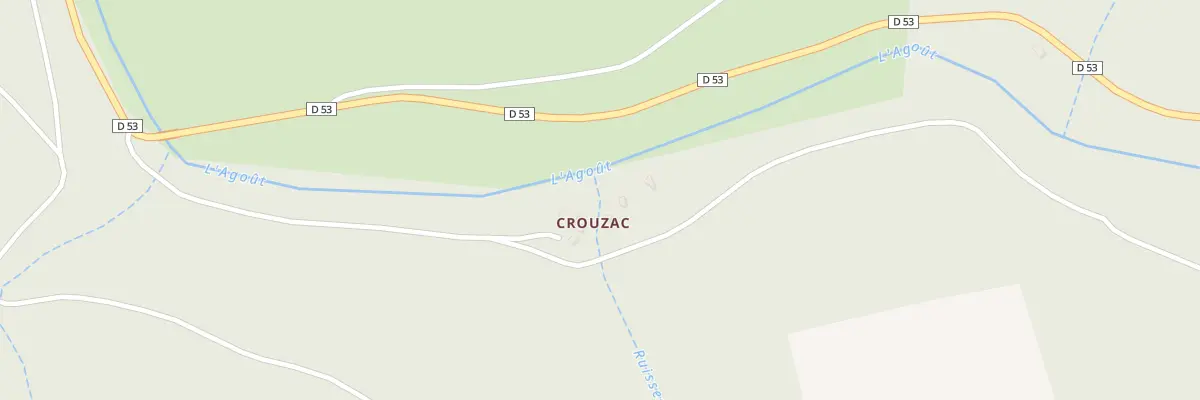 Plan du 5136 Crouzac et Travers Del Fan à Cambon-et-Salvergues