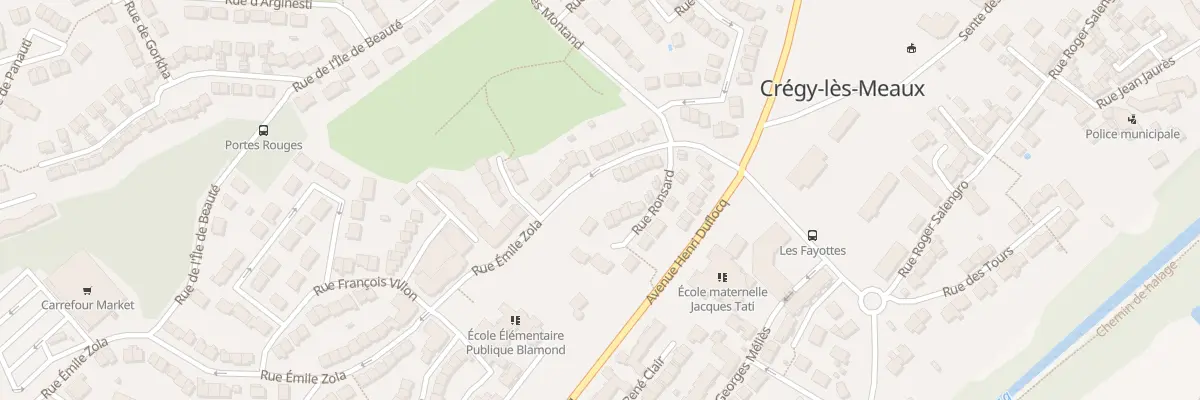 Plan du 7 Rue Ronsard à Crégy-lès-Meaux