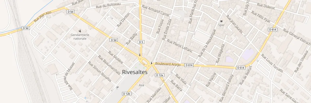 Plan du 70 Rue Emile Zola à Rivesaltes