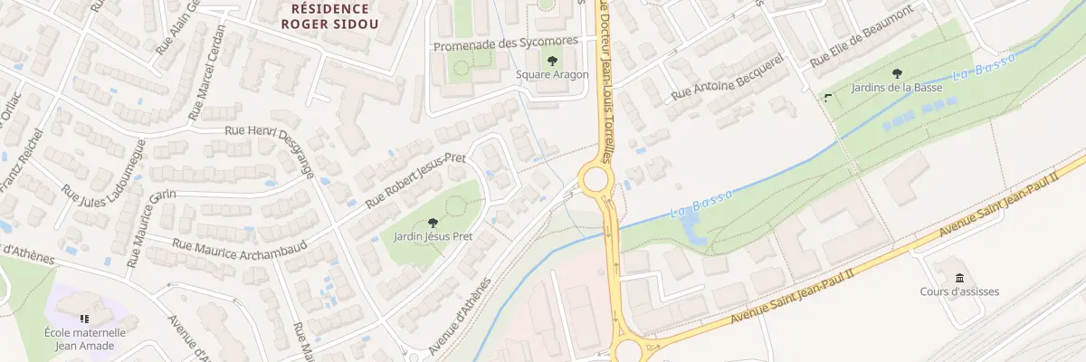 Plan du 8 Rue Docteur Leon Rouanet à Perpignan