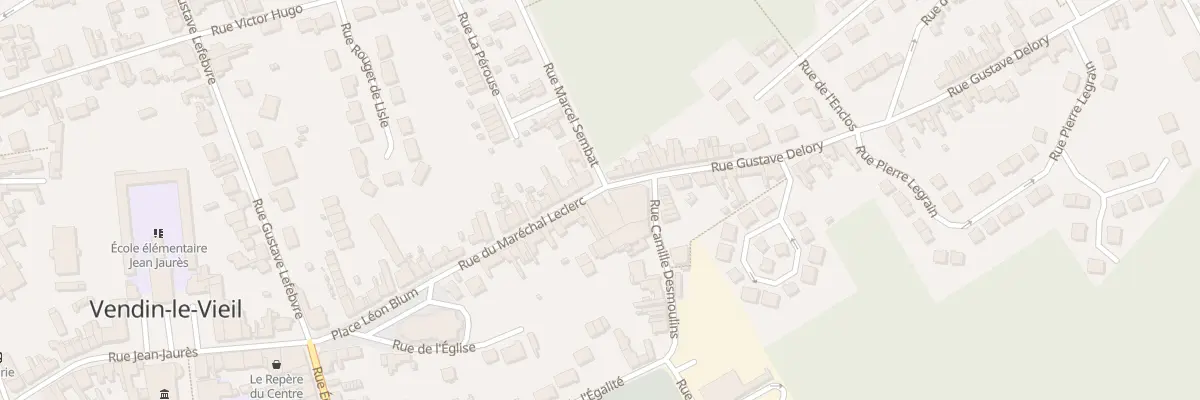 Plan du 24 Rue du Marechal Leclerc à Vendin-le-Vieil