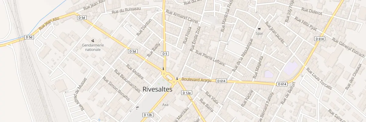 Plan du 64 Rue Emile Zola à Rivesaltes
