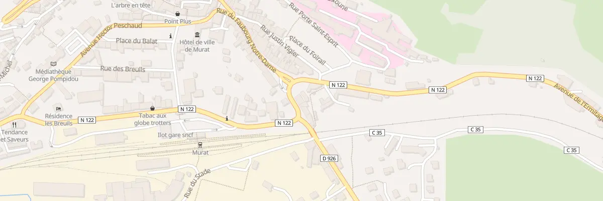 Plan du 31 Rue du faubourg Notre-Dame à Murat