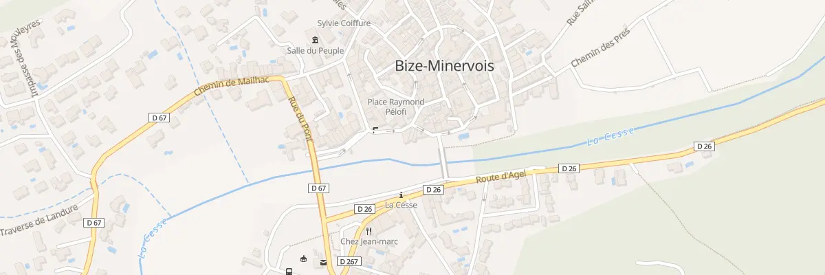 Plan du 4 Pl aux Herbes à Bize-Minervois
