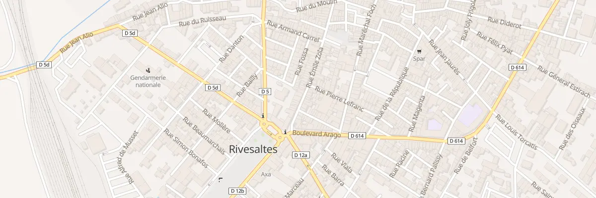 Plan du 60 Rue Emile Zola à Rivesaltes