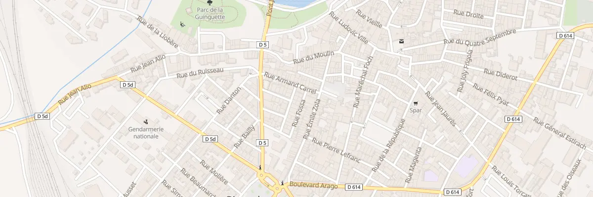 Plan du 1B Rue Lafayette à Rivesaltes