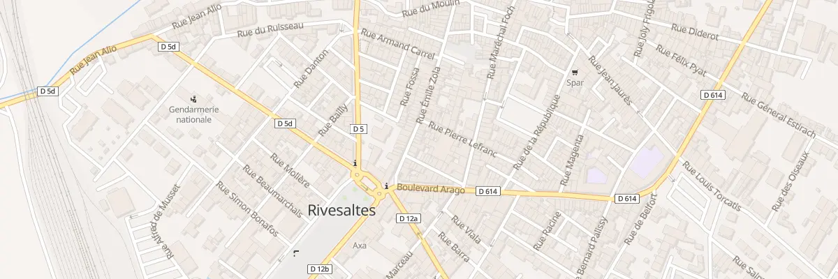 Plan du 53 Rue Emile Zola à Rivesaltes