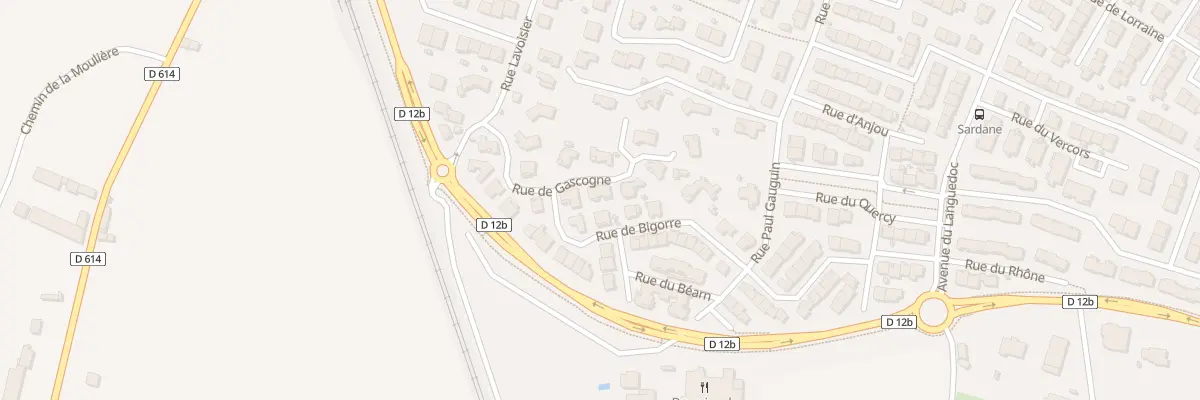 Plan du 9014 Rue de la Gascogne à Rivesaltes