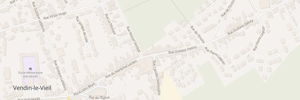 Plan du 5 Rue Gustave Delory à Vendin-le-Vieil