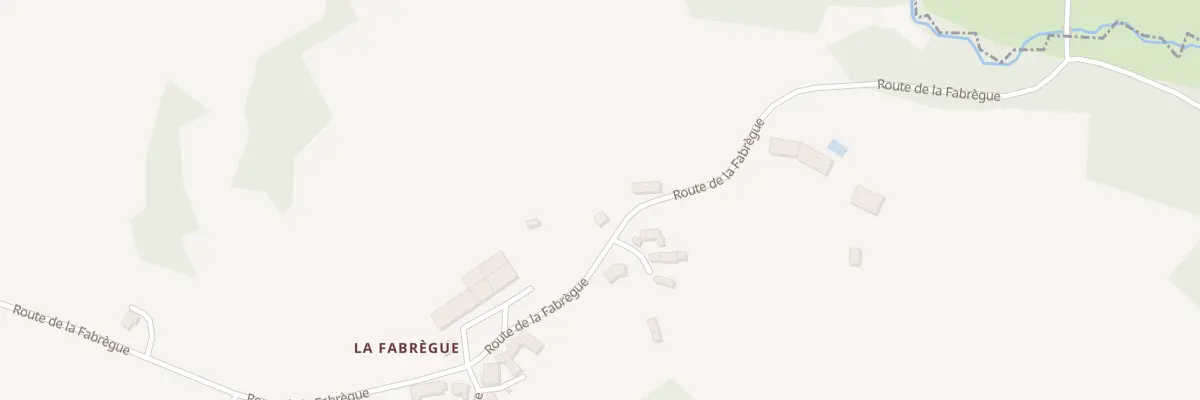 Plan du 5111 La Fabregue à Curan