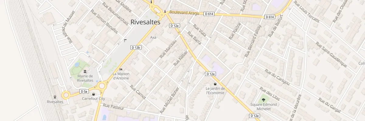 Plan du 5 Rue Kléber à Rivesaltes