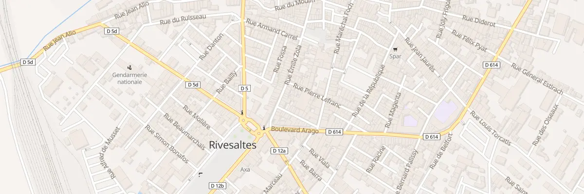 Plan du 55 Rue Emile Zola à Rivesaltes