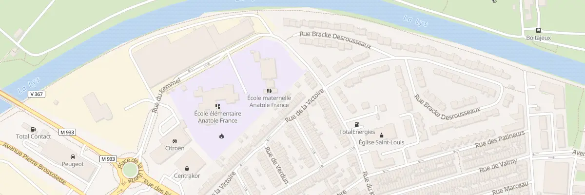 Plan du 8 Rue de la Victoire à Armentières
