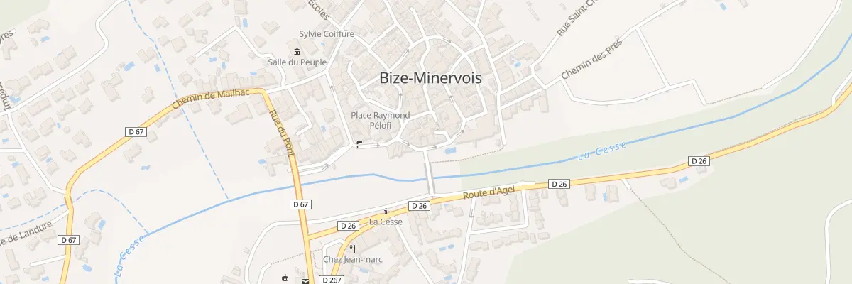 Plan du 4 Rue des Remparts à Bize-Minervois