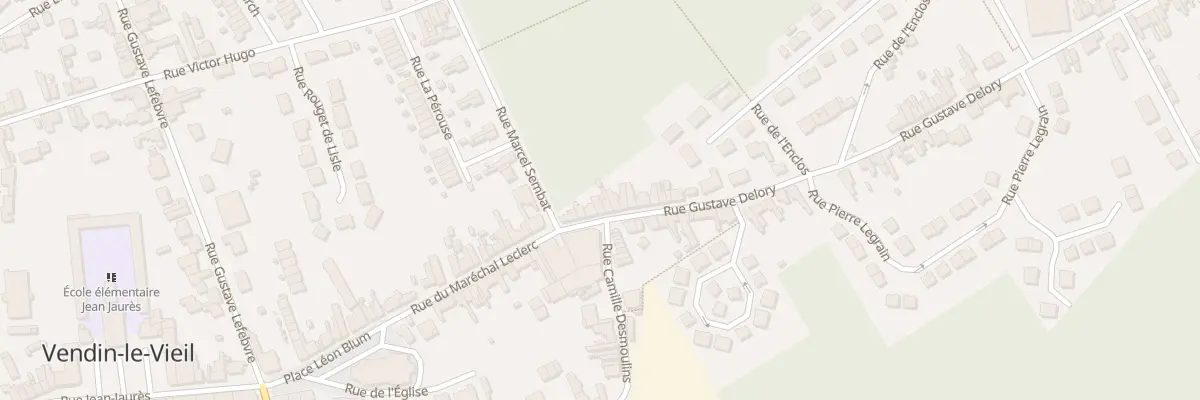 Plan du 7 Rue Gustave Delory à Vendin-le-Vieil