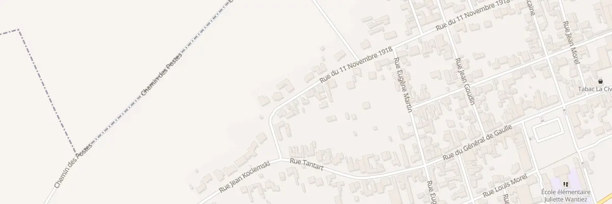 Plan du 74 Rue du 11 Novembre à Annay