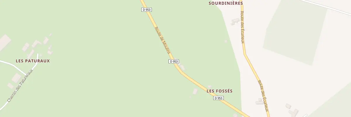 Plan du 945 Rte de Moulins à Theneuille