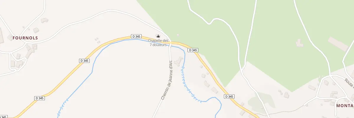 Plan du 5130 Coussergues à Palmas d’Aveyron