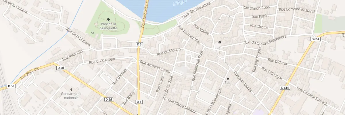 Plan du 8 Rue Emile Zola à Rivesaltes