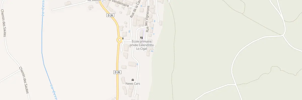 Plan du 32 Rue des Vignerons à Bize-Minervois