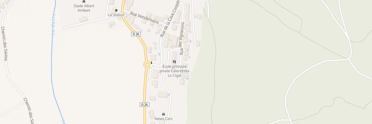 Plan du 28 Rue des Vignerons à Bize-Minervois