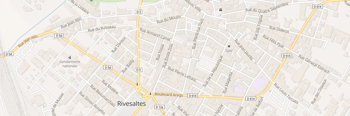 Plan du 31 Rue Emile Zola à Rivesaltes