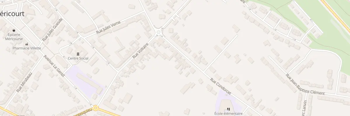 Plan du 8 Rue Condorcet à Méricourt