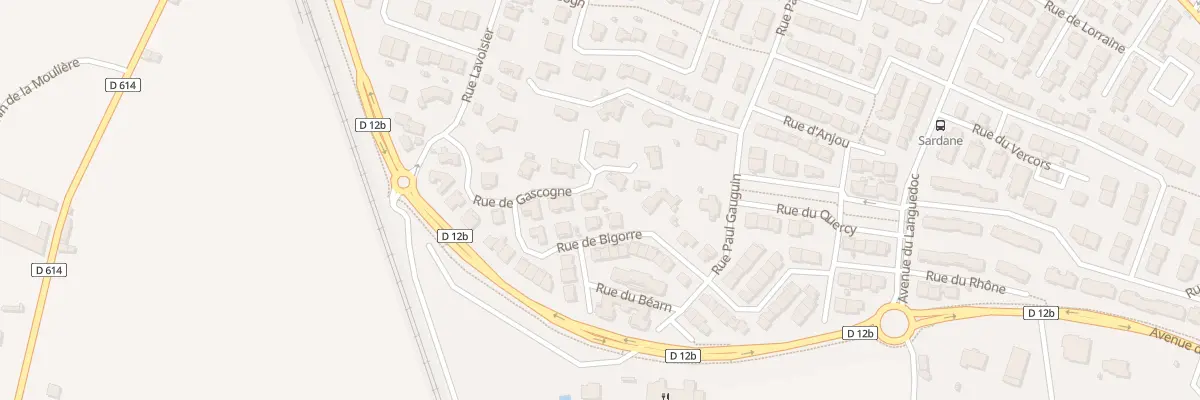 Plan du 16 Rue de la Gascogne à Rivesaltes