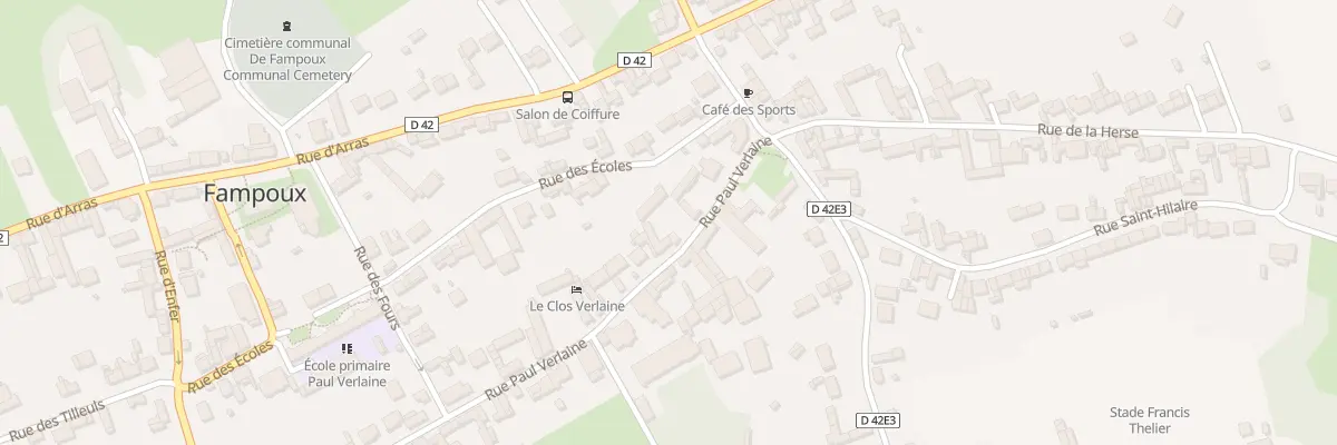 Plan du 5 Rue Paul Verlaine à Fampoux