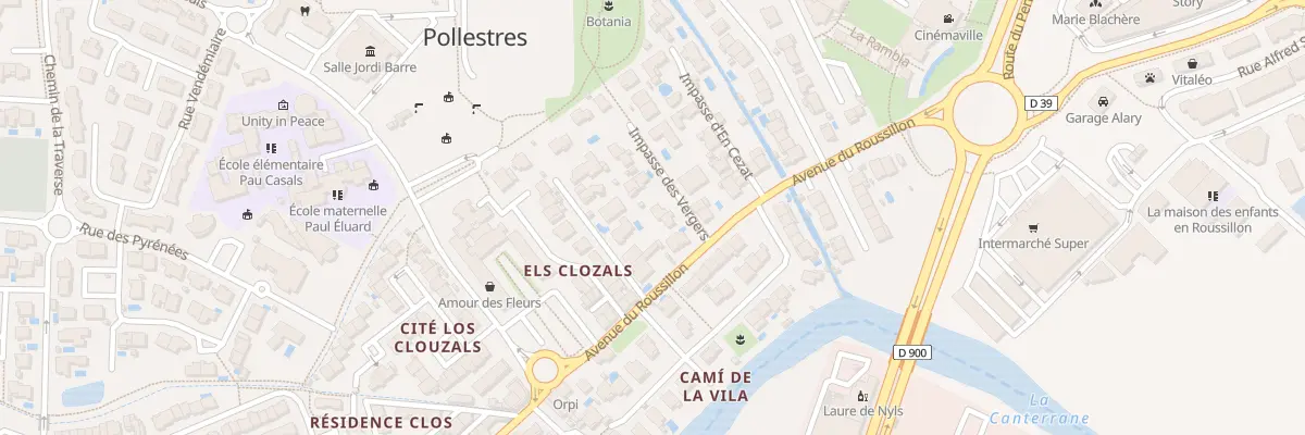 Plan du 4 Imp des Vergers à Pollestres