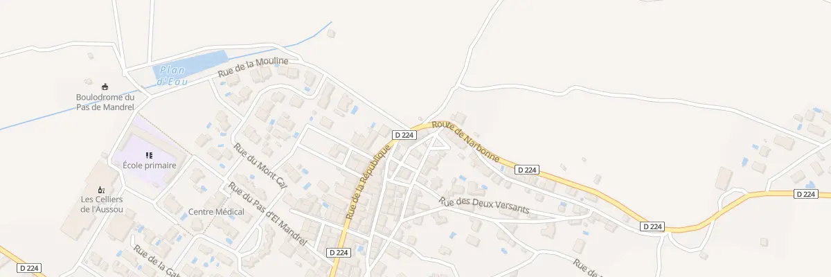 Plan du 54 Rue de la République à Bizanet
