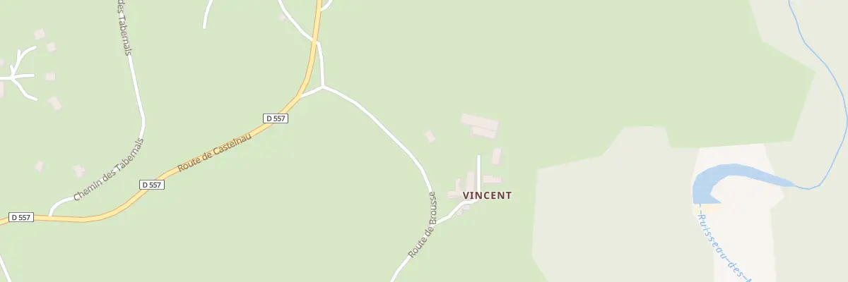 Plan du 5243 Vincent à Castelnau-de-Mandailles