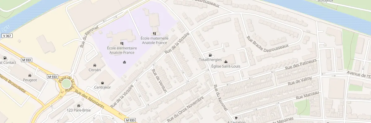 Plan du 18 Rue de l’Harmonie à Armentières