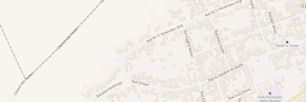 Plan du 62 Rue du 11 Novembre à Annay