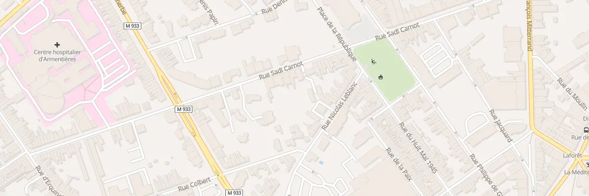 Plan du 87 Rue Sadi Carnot à Armentières