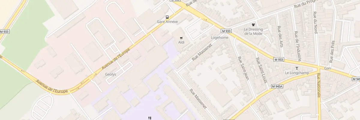 Plan du 50 Rue Massenet à Armentières