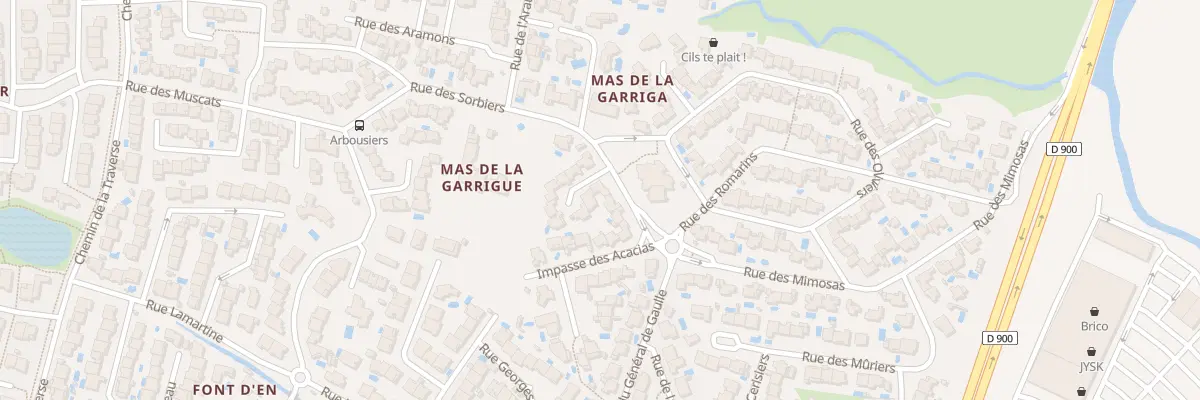 Plan du 1 Imp des Magnolias à Pollestres