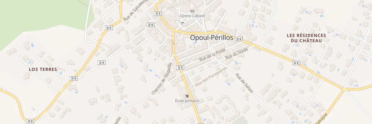 Plan du 3 Rue de la Poste à Opoul-Périllos