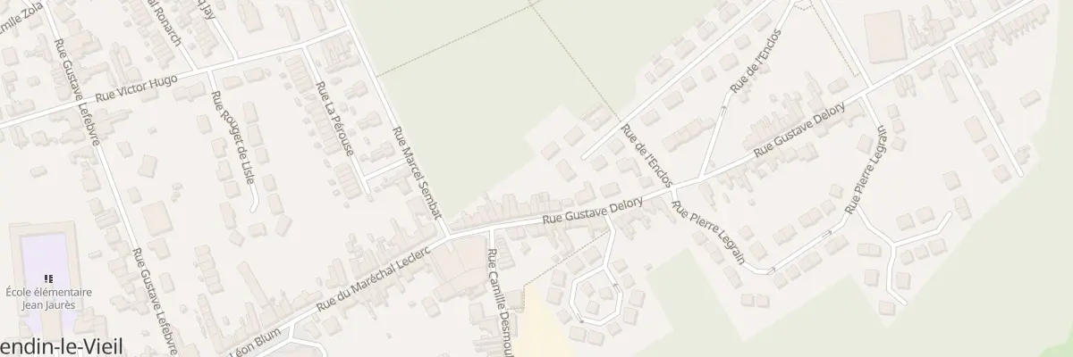 Plan du 23 Rue Gustave Delory à Vendin-le-Vieil