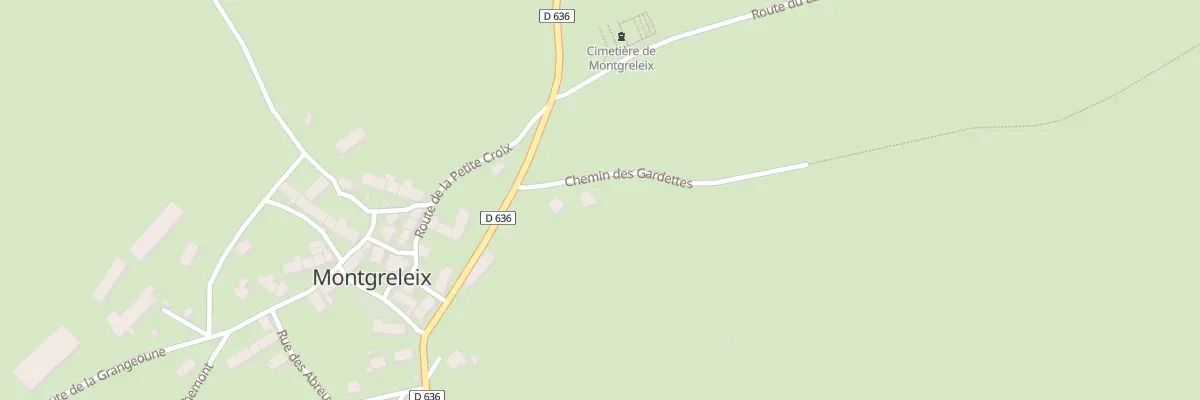 Plan du 6023 Les Gardettes à Montgreleix