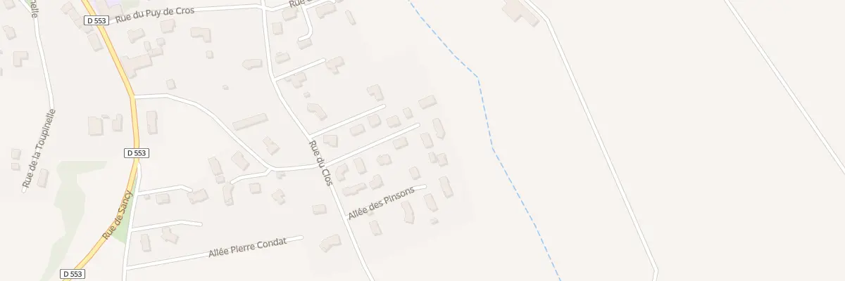 Plan du 108 All des Mésanges à Olby