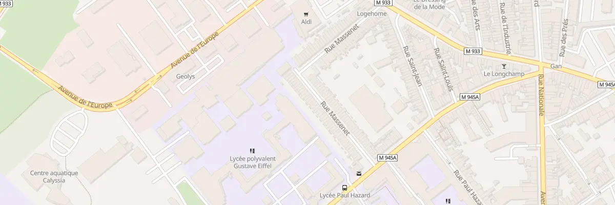 Plan du 94 Rue Massenet à Armentières
