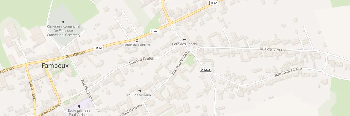 Plan du 1 Rue Paul Verlaine à Fampoux