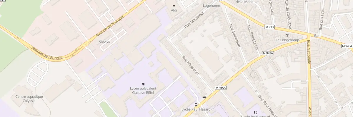 Plan du 98 Rue Massenet à Armentières